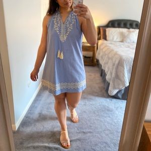 Light Blue Cotton Day Dress